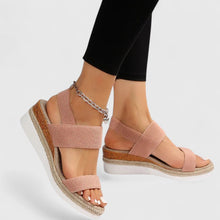 Pauline | Damen Plateau Sandalen für den Sommer in Rosa