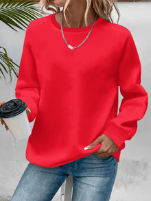 Nina | Damen Pullover bequem geschnitten für den Alltag in Rot