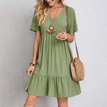 Anna | Damen Sommerkleid im A-Linien-Stil in Grün