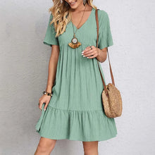 Anna | Damen Sommerkleid im A-Linien-Stil in Hellgrün
