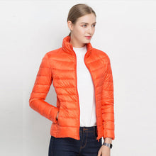 Lea | Damen Steppjacke für Herbst und Winter in Orange