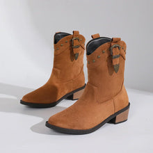 Ella | Damen Stiefel im eleganten Reiter-Stil für Herbst in Braun