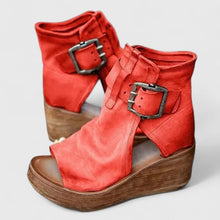 Ida | Damen Stiefel im klassischen Stil für Herbst in Rot