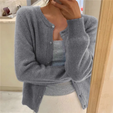 Nina | Damen Strickweste für jeden Tag in Grau