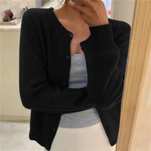 Nina | Damen Strickweste für jeden Tag in Schwarz