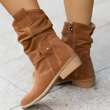 Melina | Damen Wildleder Freizeit Stiefel in Braun