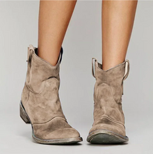 Laura | Damen Wildleder Westernstiefel für jeden Tag in Braun