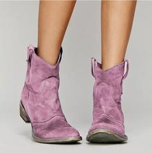 Laura | Damen Wildleder Westernstiefel für jeden Tag in Rosa