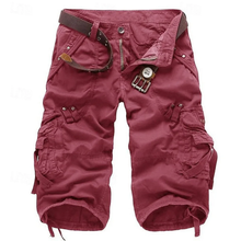 Dani | Herren Cargo Shorts mit Gürtel Sommer – Cargo Shorts Gürtel Herren 2026 in Rot