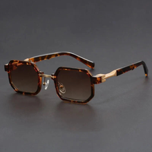 Daphne | Damen Sonnenbrille Octagon Casual in Braun