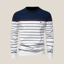Denis™ - Eleganter Herrenpullover in Bleu