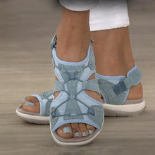 Mila – Lässige Sandalen für Damen mit Klettverschluss in Blau