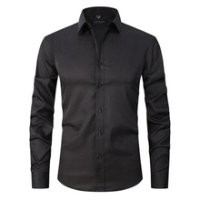Dieter | Herren Hemd Schlicht Zeitloser Look in Schwarz