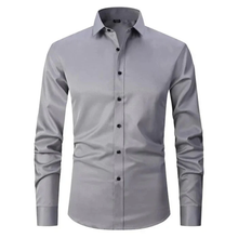 Dieter | Herren Hemd Schlicht Zeitloser Look in Grau