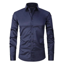 Dieter | Herren Hemd Schlicht Zeitloser Look in Marineblau