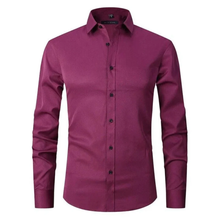 Dieter | Herren Hemd Schlicht Zeitloser Look in Kastanienbraun