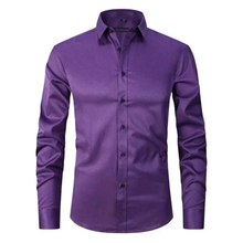 Dieter | Herren Hemd Schlicht Zeitloser Look in Lila