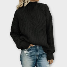 Harper | Kuscheliger Strickpullover in Schwarz