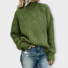 Harper | Kuscheliger Strickpullover in Grün