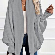 Clara | Drapierter Shawl-Collar Cardigan in Hellgrau