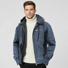 Freizeitjacke für Herren mit Kapuze und Reißverschlus in Blau