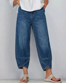 Bente - Denim-Style Hose in Blau