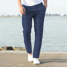 Frankie | Bequeme Kordelzug Hose in Dunkelblau