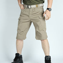Outdoor Mehrfachtaschen IX7 Wasserdichte Herren-Cargo-Hose in Khaki