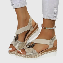 Edda | Damen Sandalen bequem und vielseitig in Beige 1