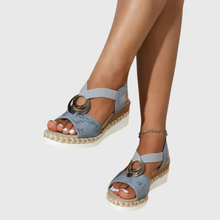 Edda | Damen Sandalen bequem und vielseitig in Blau
