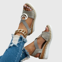 Edda | Damen Sandalen bequem und vielseitig in Grau