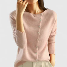 Soryne | Moderner Cardigan mit Knopfleiste in Rosa