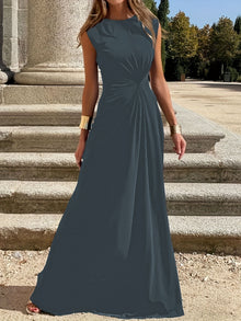 Antonia | Damen Maxikleid für Hochzeitsgäste im eleganten Stil in Grau