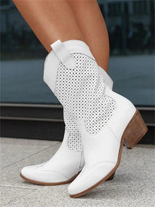 Klara | Elegante Damen Stiefel für jeden Tag in Weiß
