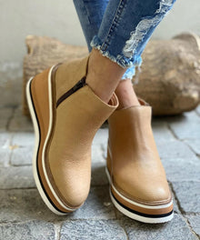 Emma | Elegante Damen Stiefel in Khaki