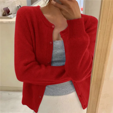 Pauline | Elegante Damen Strickjacke für den Alltag in Rot