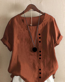 Maja | Elegante Luftige Bluse in Braun