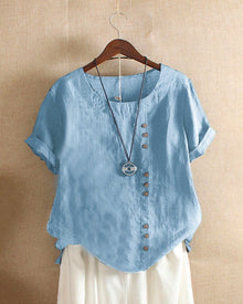 Maja | Elegante Luftige Bluse in Hellblau