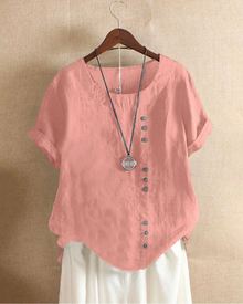 Maja | Elegante Luftige Bluse in Rosa
