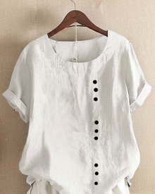 Maja | Elegante Luftige Bluse in Weiß
