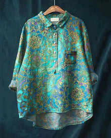 Emilia | Elegante Romantik-Bluse in Paisley