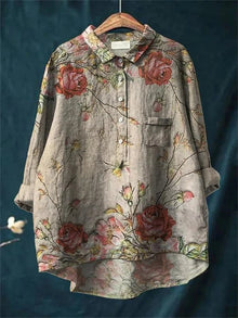 Emilia | Elegante Romantik-Bluse in Rosa