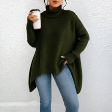 Leni | Eleganter Damen Rollkragen Pullover für den Alltag in Grün