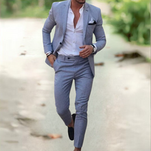 Emil | Eleganter Herren Business Sakko mit Hose in Grau (ausverkauft)