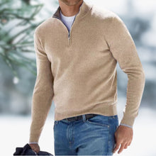 Henry | Eleganter Herren-Pullover aus Feinstrick zum Schichten in Aprikose