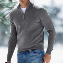 Henry | Eleganter Herren-Pullover aus Feinstrick zum Schichten in Grau