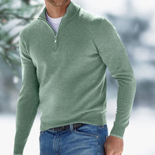 Henry | Eleganter Herren-Pullover aus Feinstrick zum Schichten in Grün