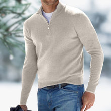 Henry | Eleganter Herren-Pullover aus Feinstrick zum Schichten in Khaki