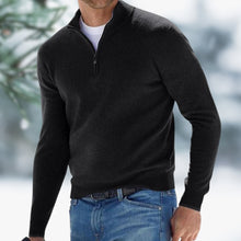 Henry | Eleganter Herren-Pullover aus Feinstrick zum Schichten in Schwarz