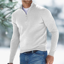 Henry | Eleganter Herren-Pullover aus Feinstrick zum Schichten in Weiß